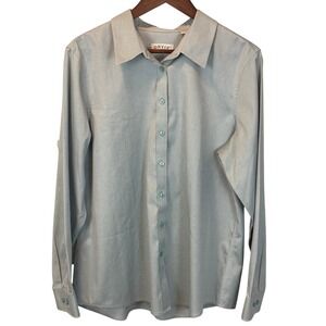 NWT Orvis Youth Boys Size 18 Pale Green 100% Cotton Button Up Shirt